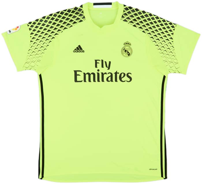 2016-17 Real Madrid GK S/S Shirt - 5/10 - (XL)