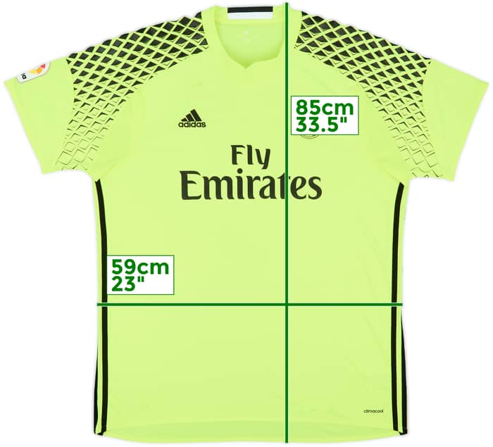 2016-17 Real Madrid GK S/S Shirt - 5/10 - (XL)