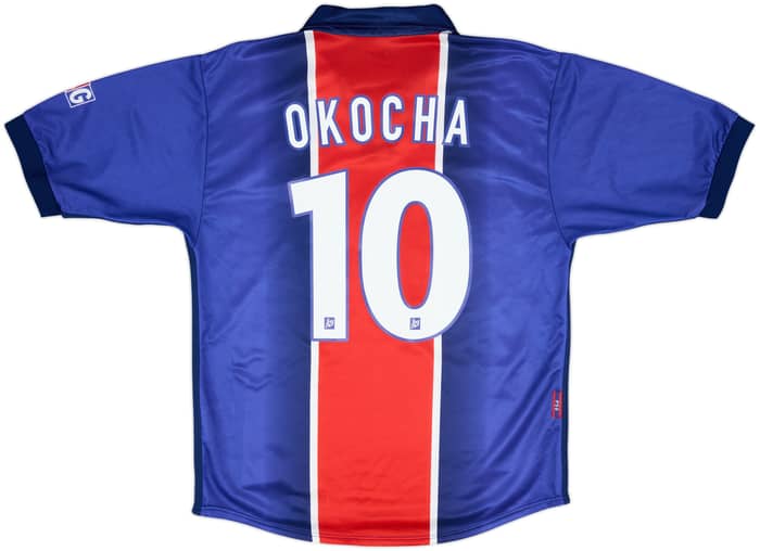 1998-99 Paris Saint-Germain Home Shirt Okocha #10 - 9/10 - (M)