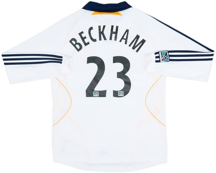 Camiseta de local L/S del LA Galaxy 2007-08 Beckham #23 (M)