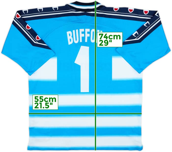 1999-00 Parma GK S/S Shirt Buffon #1 - 8/10 - (L)