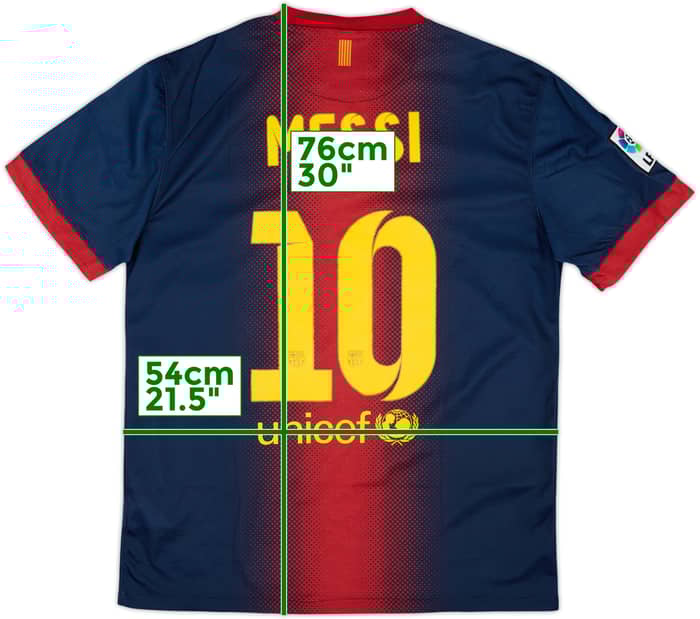 2012-13 Barcelona Home Shirt Messi #10 - 8/10 - (L)