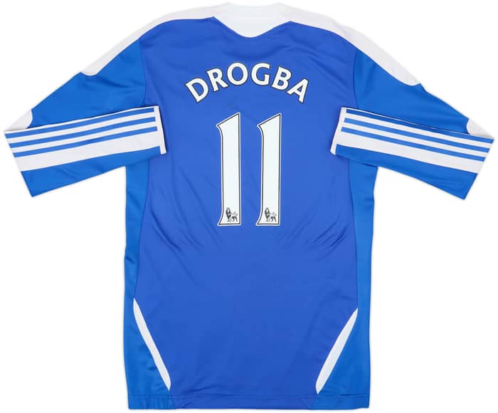 2011-12 Chelsea TechFit Player Issue Home L/S Shirt Drogba #11 - 8/10 - (M)