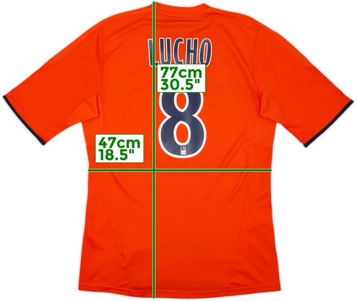 2011-12 Olympique Marseille Player Issue Formotion Third Shirt Lucho #8 - 10/10 - (L)