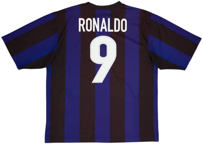 1999-00 Inter Milan Basic Home Shirt Ronaldo #9 - 6/10 - (L)