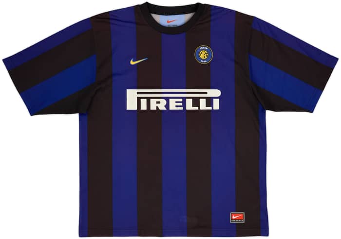 1999-00 Inter Milan Basic Home Shirt Ronaldo #9 - 6/10 - (L)