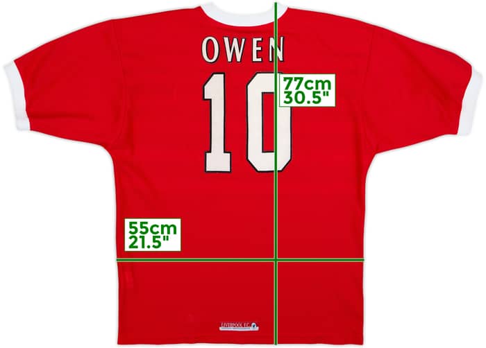 1998-00 Liverpool Home Shirt Owen #10 - 9/10 - (L)