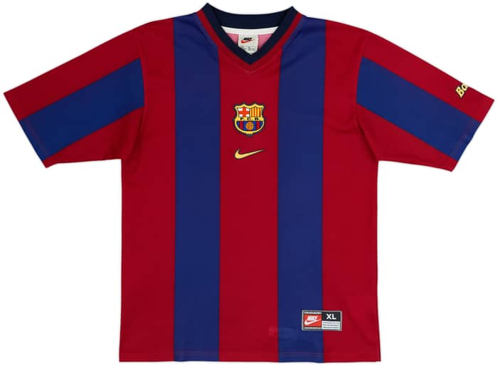 Camiseta básica de local del Barcelona 1998-00 Rivaldo #11 - 8/10 - (XL.Niños)