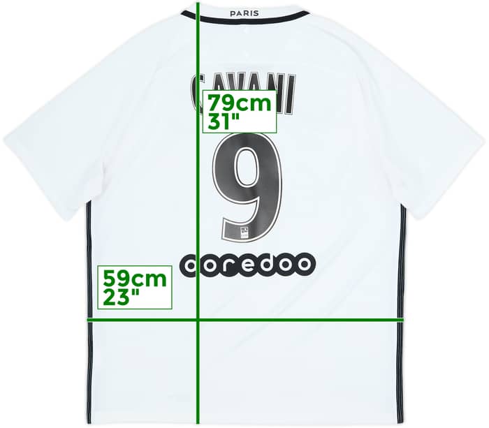 2016-17 Paris Saint-Germain Third Shirt Cavani #9 - 8/10 - (XL)