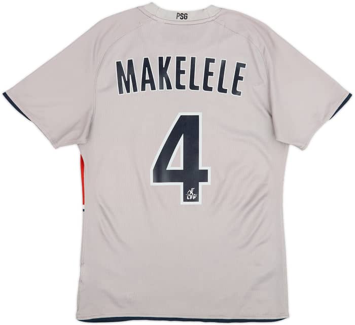 Camiseta de visitante del Paris Saint-Germain 2008-09 Makelele #4 - 6/10 - (S)