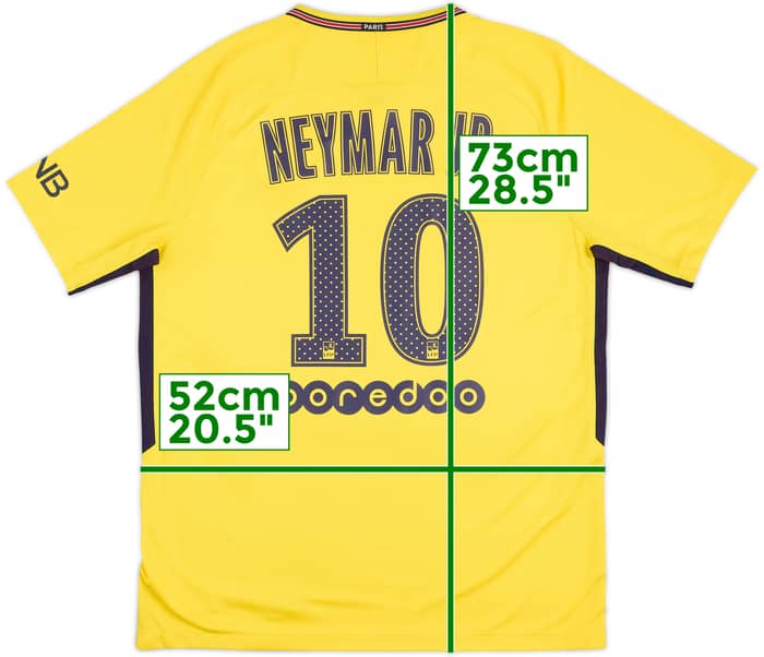 2017-18 Paris Saint-Germain Camiseta Visitante Neymar Jr #10 - 9/10 - (L)