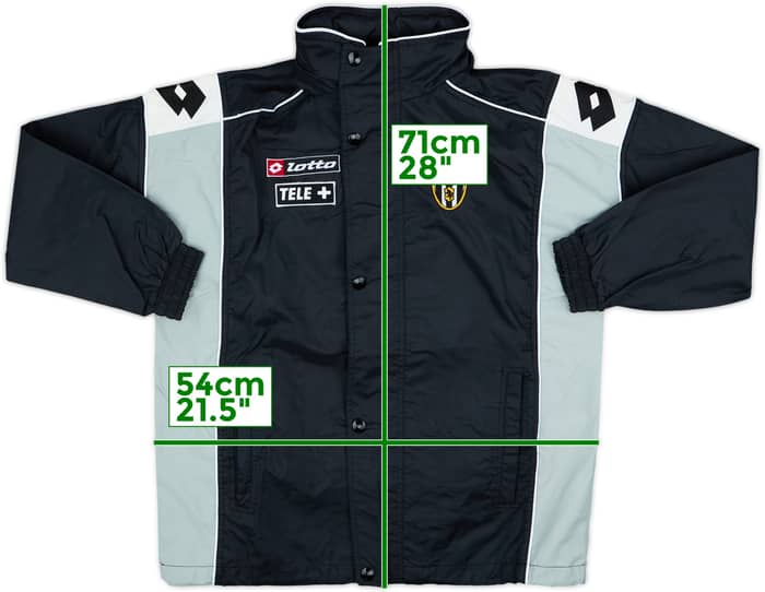 2000-01 Juventus Lotto Hooded Rain Jacket - 10/10 - (XL.Boys)