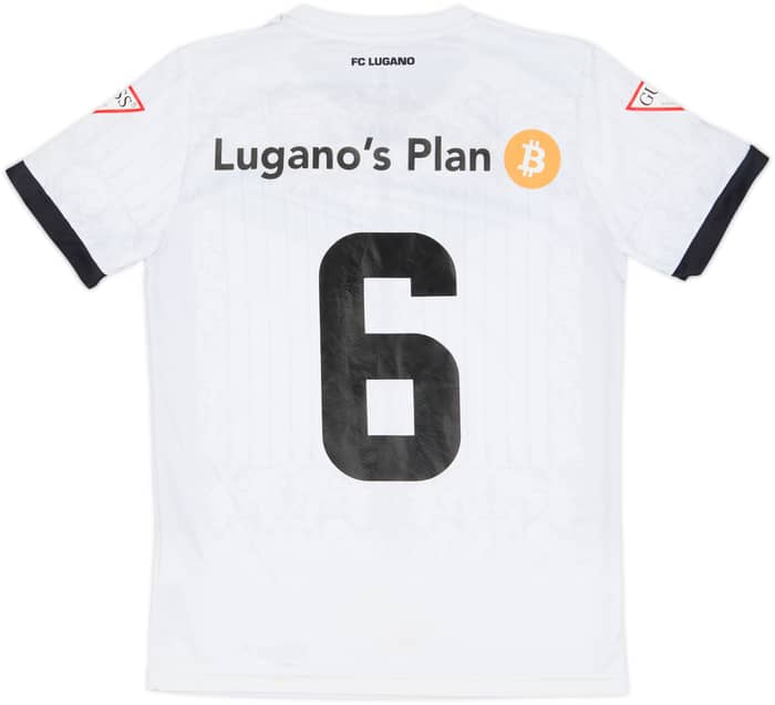 2022-23 Lugano Away Shirt #6 - 6/10 - (XS)