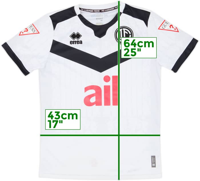 2022-23 Lugano Away Shirt #6 - 6/10 - (XS)