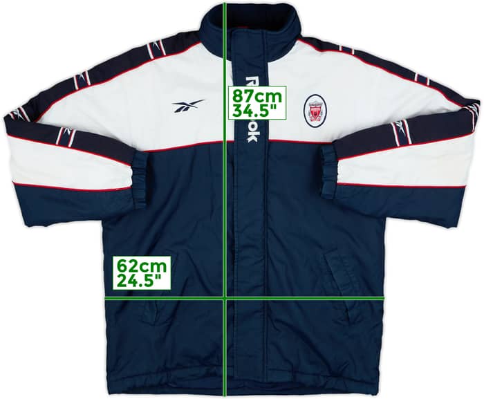 1998-99 Liverpool Reebok Padded Bench Coat - 7/10 - (M)