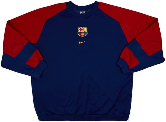 1998-99 Barcelona Nike Sweat Top - 8/10 - (XXL)