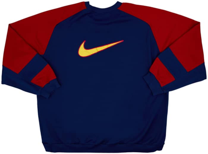 1998-99 Barcelona Nike Sweat Top - 8/10 - (XXL)