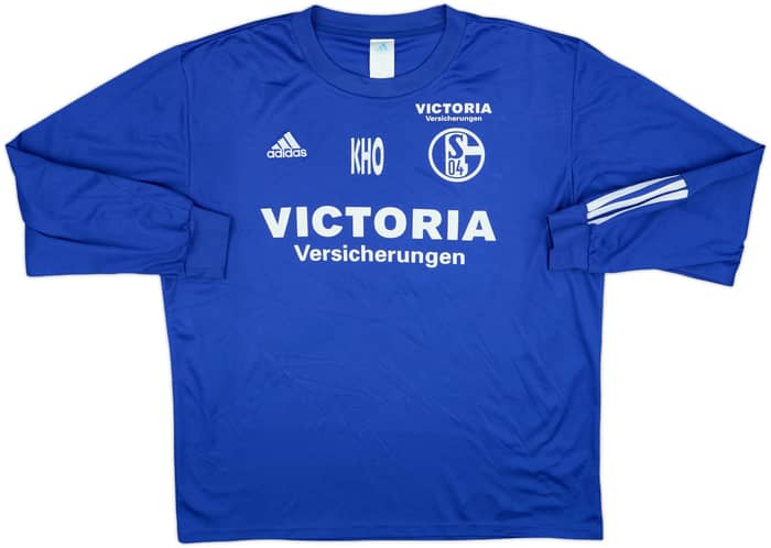 2002-03 Schalke adidas Staff Issue Training L/S Shirt KHO - 6/10 - (L)