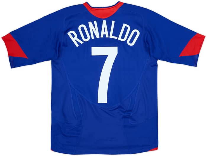 2005-06 Manchester United Away Shirt Ronaldo #7 - 8/10 - (XL.Boys)
