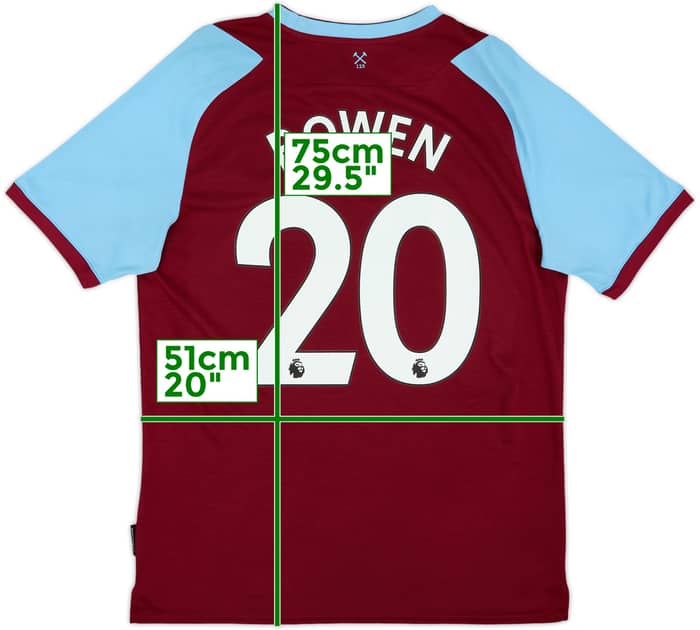 2020-21 West Ham Home Shirt Bowen #20 - 9/10 - (L)