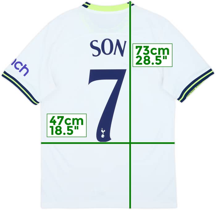 2022-23 Tottenham Home Shirt Son #7 - 9/10 - (S)