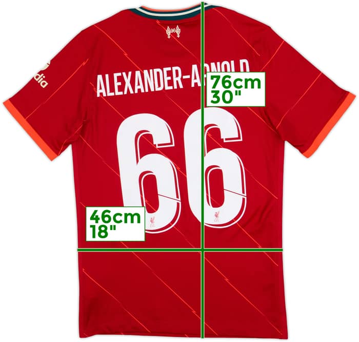 2021-22 Liverpool Home Shirt Alexander-Arnold #66 - 6/10 - (S)