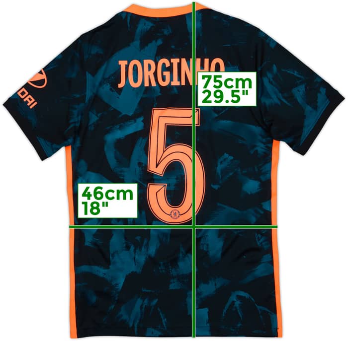 2021-22 Chelsea Third Shirt Jorginho #5 - 8/10 - (S)