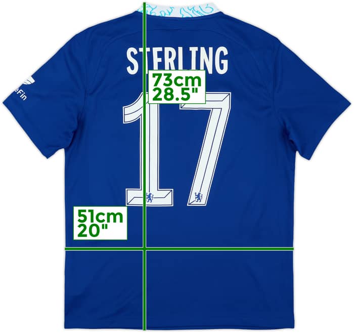 2022-23 Chelsea Home Shirt Sterling #17 - 10/10 - (M)