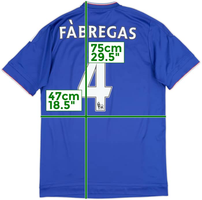 Camiseta de local del Chelsea 2015-16 Fabregas #4 - 8/10 - (M)