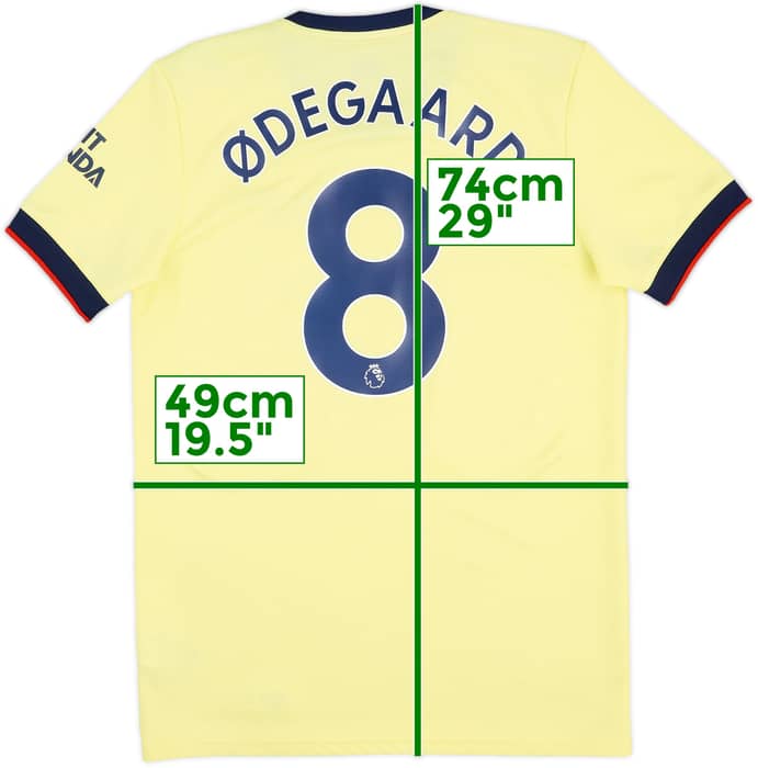 2021-22 Arsenal Away Shirt Odegaard #8 - 8/10 - (M)