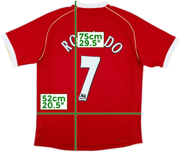 2006-07 Manchester United Home Shirt Ronaldo #7 - 6/10 - (M)