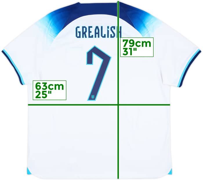 2022-23 England Home Shirt Grealish #7 - 10/10 - (XXL)