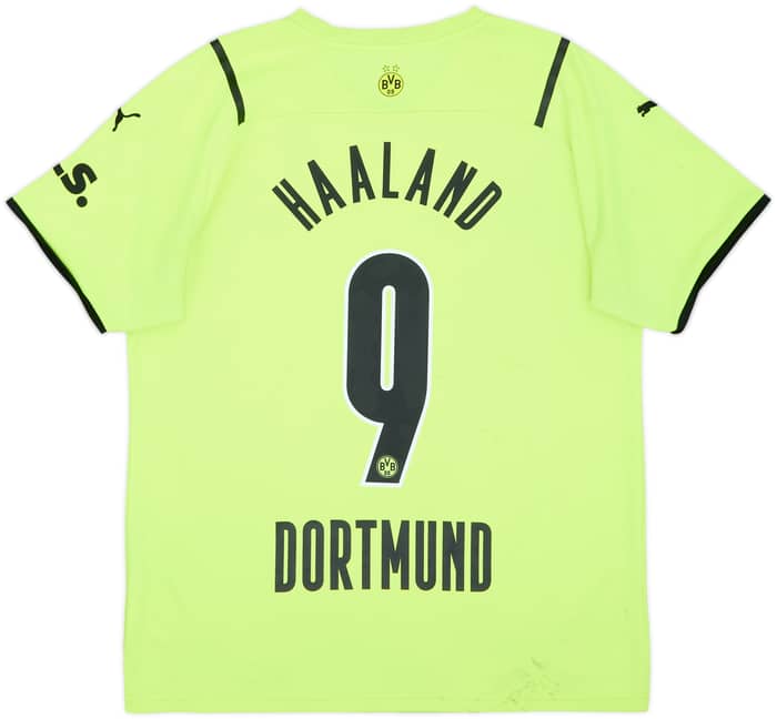 2021-22 Borussia Dortmund European Home Shirt Haaland #9 - 5/10 - (L)