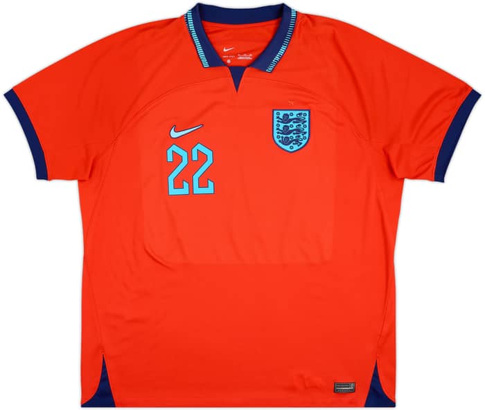 2022-23 England Away Shirt Bellingham #22 - 9/10 - (XXL)