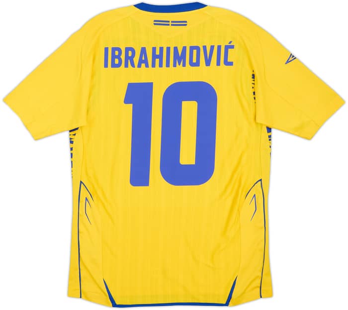 2007-09 Sweden Home Shirt Ibrahimovic #10 - 5/10 - (S)