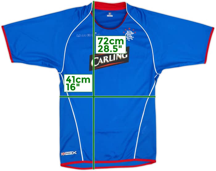 2005-06 Rangers Home Shirt - 4/10 - (XL.Boys)