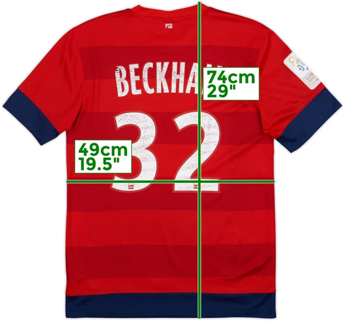 2012-13 Paris Saint-Germain Away Shirt Beckham #32 - 5/10 - (S)