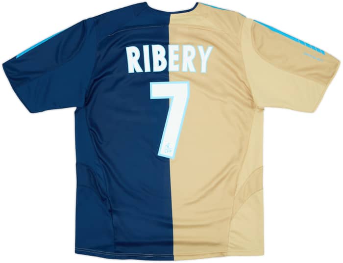 Camiseta de la tercera equipación del Olympique Marseille 2005-06 Ribery #7 - 8/10 - (XL.Niños)