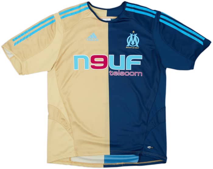 Camiseta de la tercera equipación del Olympique Marseille 2005-06 Ribery #7 - 8/10 - (XL.Niños)
