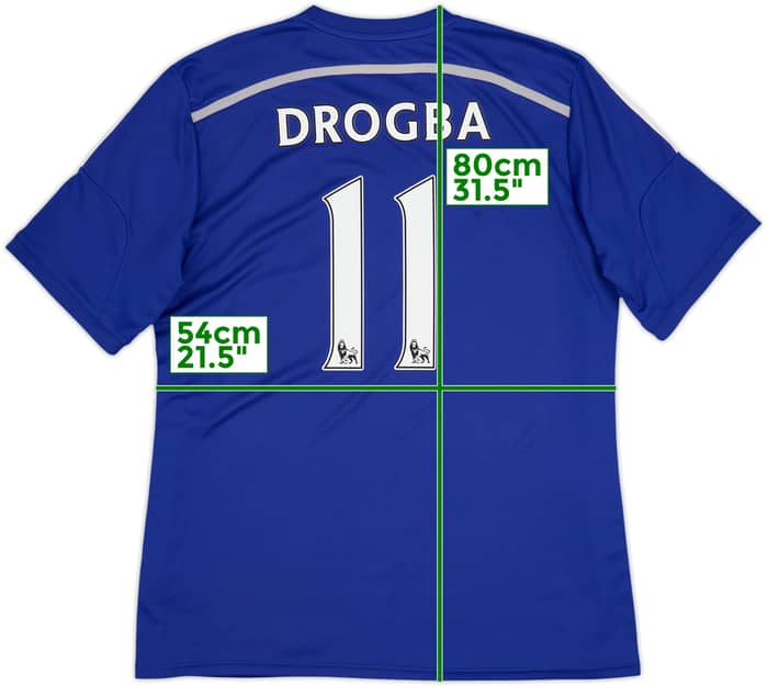 2014-15 Chelsea Home Shirt Drogba #11 - 6/10 - (XL)