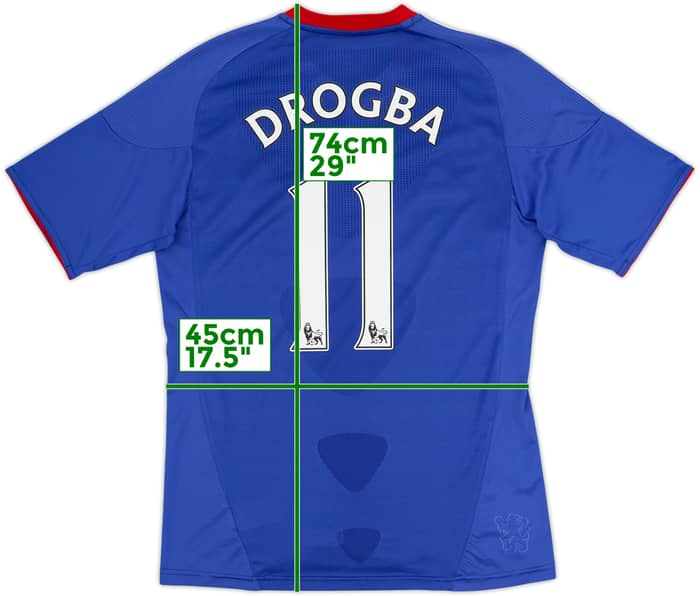 2010-11 Chelsea Home Shirt Drogba #11 - 5/10 - (S)