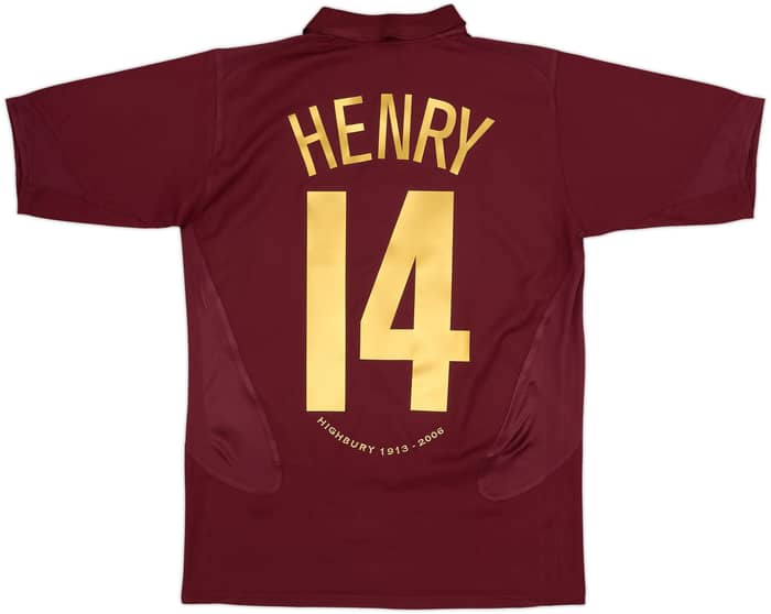 2005-06 Arsenal Home Shirt Henry #14 - 9/10 - (XL.Boys)