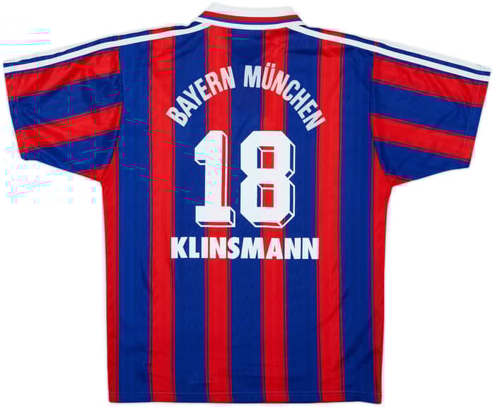 1995-97 Bayern Munich Home Shirt Klinsmann #18 - 8/10 - (M)
