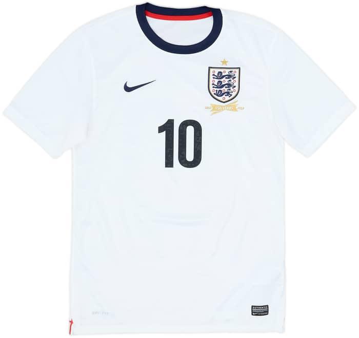 2013 England 150th Anniversary Home Shirt Rooney #10 - 6/10 - (S)