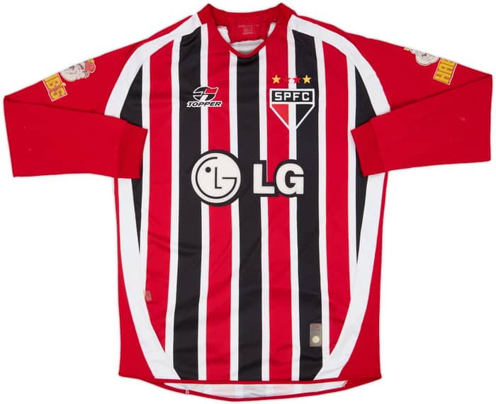 2005 Sao Paulo Away L/S Shirt #9 - 6/10 - (L)