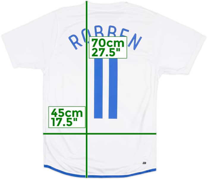 2006-08 Netherlands Away Shirt Robben #11 - 6/10 - (S)