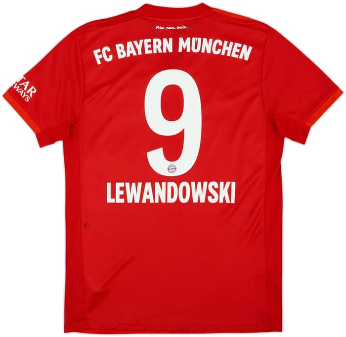 2019-20 Bayern Munich Home Shirt Lewandowski #9 - 7/10 - (S)
