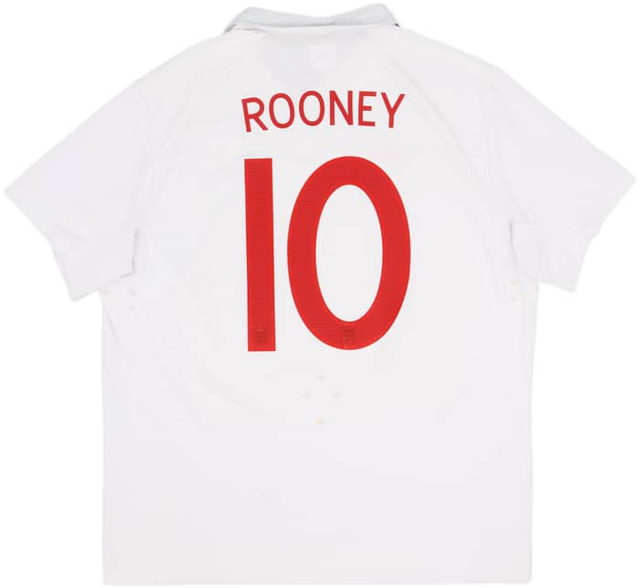 2009-10 England Home Shirt Rooney #10 - 6/10 - (L)