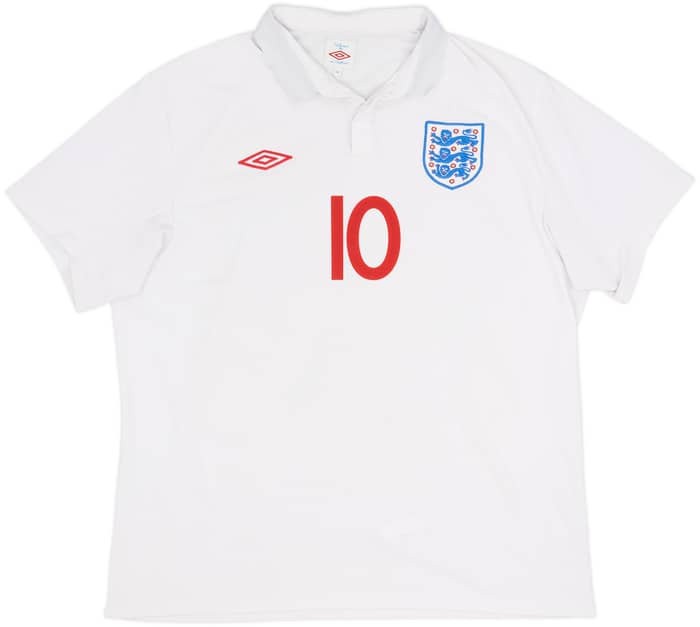 2009-10 England Home Shirt Rooney #10 - 6/10 - (L)