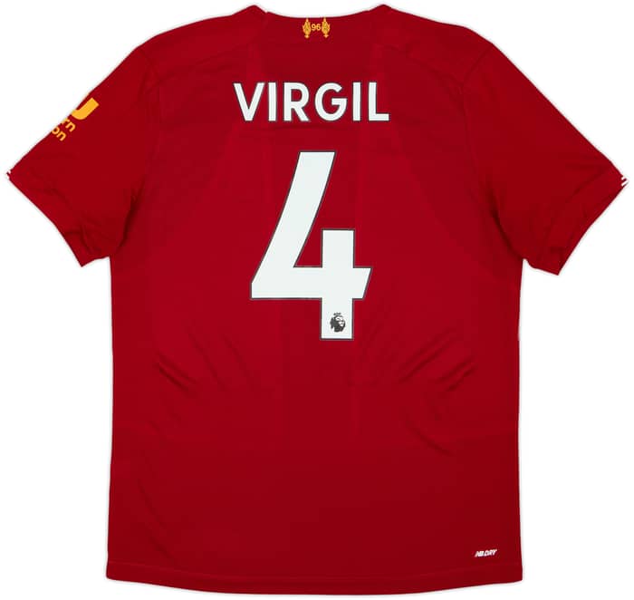 2019-20 Liverpool Home Shirt Virgil #4 - 6/10 - (M)